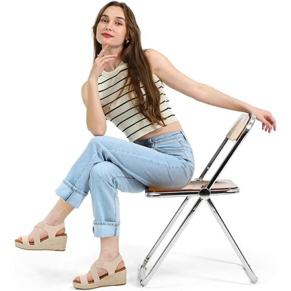 Platform Espadrille Wedge Sandals Open Toe Elastic Ankle Strap Slip-On Size 10 - Picture 11 of 11